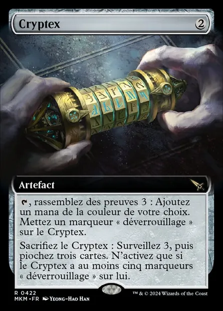 Cryptex, carte Magic MKM 422 — extension Murders at Karlov Manor
