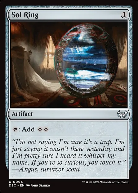 Sol Ring, Magic card DSC 94 — Duskmourn: House of Horror Commander set