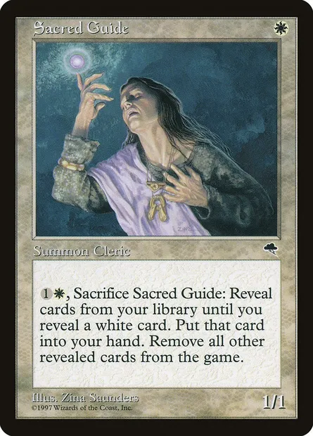 Sacred Guide, Magic card TMP 38 — Tempest set