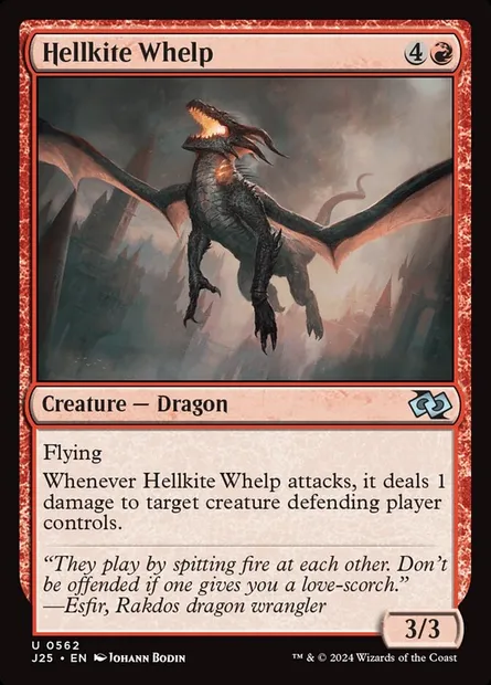 Hellkite Whelp, Magic card J25 562 — Foundations Jumpstart set