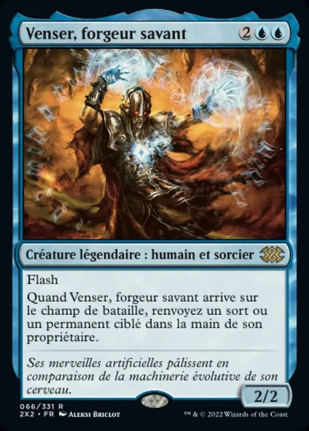 Venser, forgeur savant, carte Magic 2X2 66 — extension Double Masters 2022