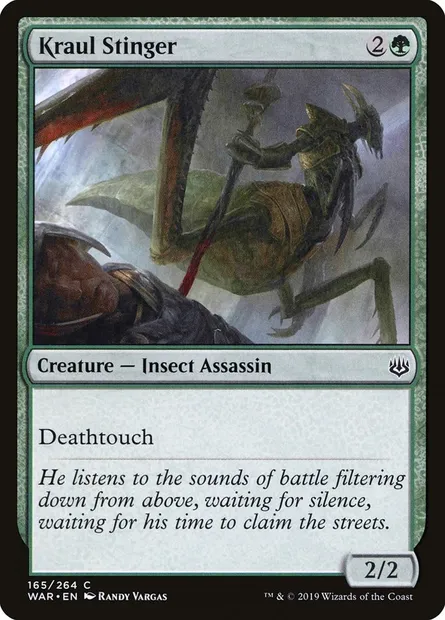 Kraul Stinger, Magic card WAR 165 — War of the Spark set