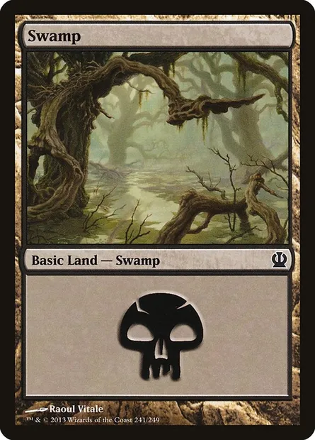 Swamp, Magic card THS 241 — Theros set
