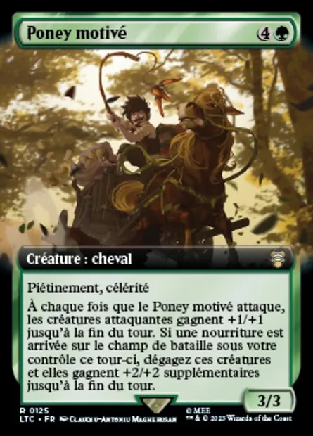 Poney motivé, carte Magic LTC 125 — extension Tales of Middle-earth Commander