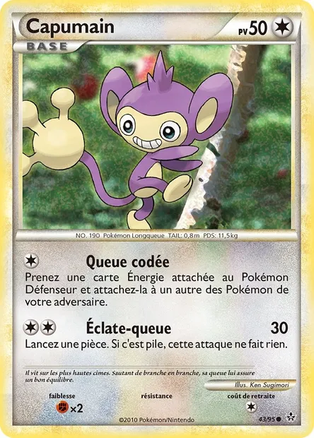 Capumain, carte Pokémon UL 43 — extension Déchaînement