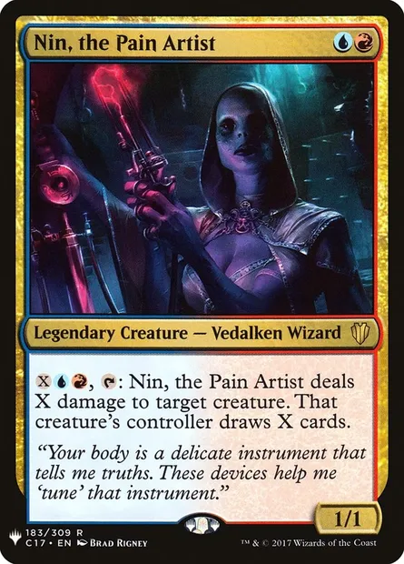 Nin, the Pain Artist, Magic card PLST C17-183 — The List set