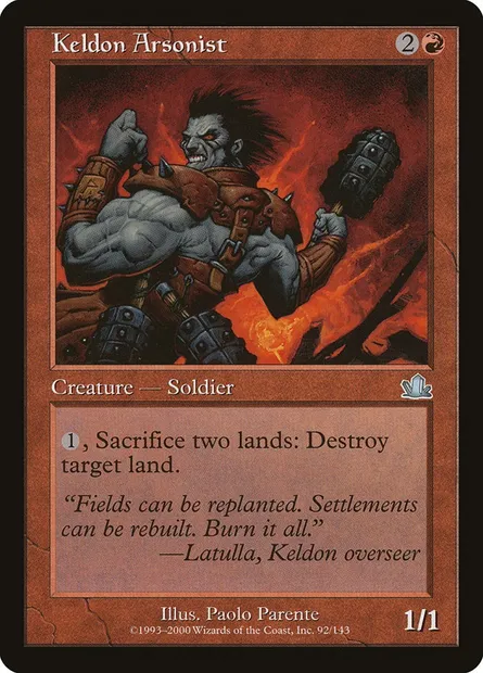 Keldon Arsonist, Magic card PCY 92 — Prophecy set