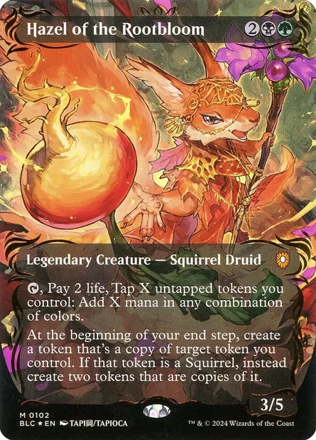 Noisette des Floreracines, carte Magic BLC 102 — extension Bloomburrow Commander