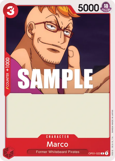 Marco, carte One Piece OP01-023 — extension ROMANCE DAWN