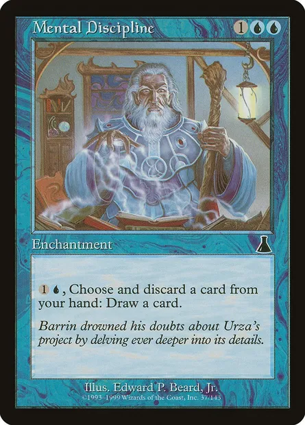 Mental Discipline, Magic card UDS 37 — Urza's Destiny set