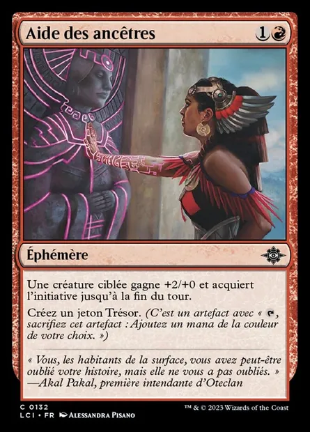 Aide des ancêtres, carte Magic LCI 132 — extension The Lost Caverns of Ixalan