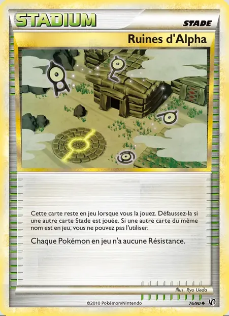 Ruines d’Alph, carte Pokémon UD 76 — extension Indomptable