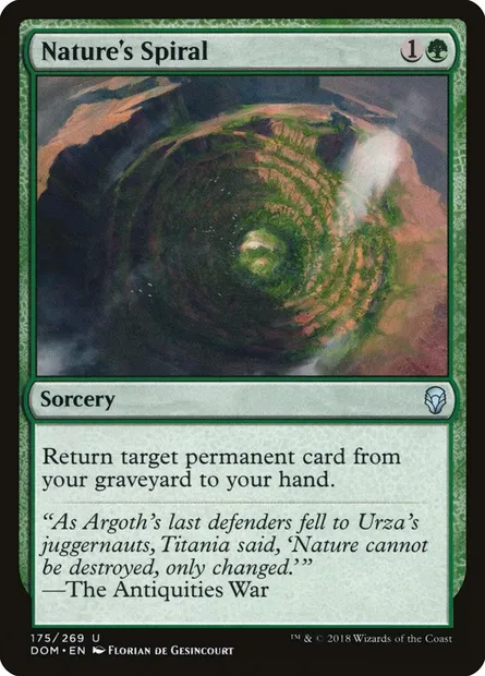 Nature's Spiral, Magic card DOM 175 — Dominaria set