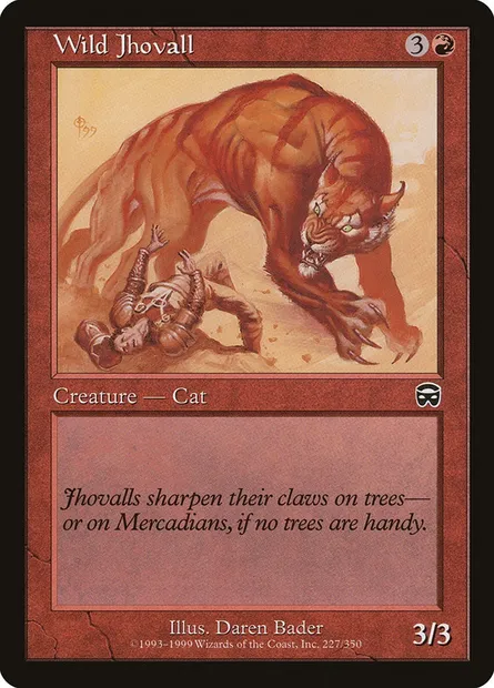 Wild Jhovall, Magic card MMQ 227 — Mercadian Masques set