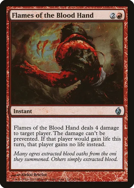 Flammes de la main de sang, carte Magic PD2 22 — extension Premium Deck Series: Fire and Lightning