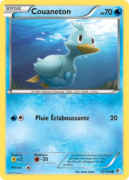 Couaneton, carte Pokémon BCR 42 — extension Frontières Franchies