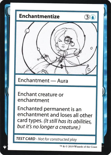 Enchantmentize, Magic card CMB1 21 — Mystery Booster Playtest Cards 2019 set