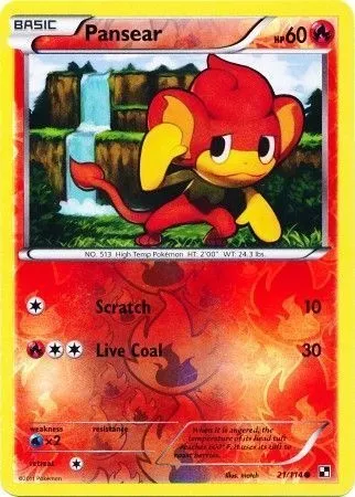 Pansear, Pokémon card PR 021 — Assorted Promos set