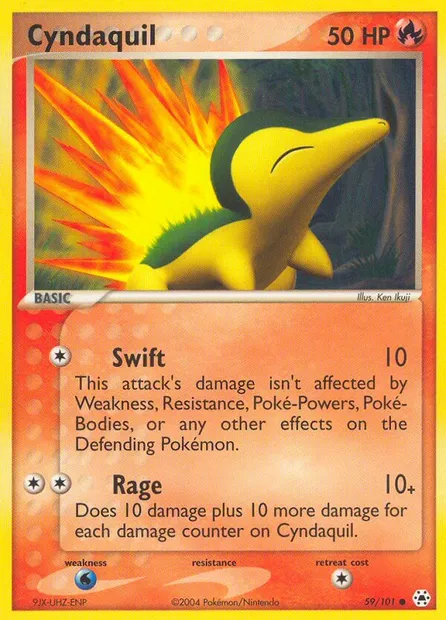 Cyndaquil, Pokémon card HL 59 — Hidden Legends set