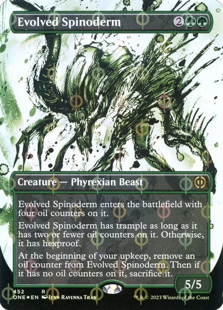 Evolved Spinoderm, Magic card ONE 452 — Phyrexia: All Will Be One set