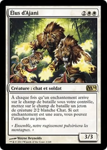 Élus d'Ajani, carte Magic M14 2 — extension Magic 2014