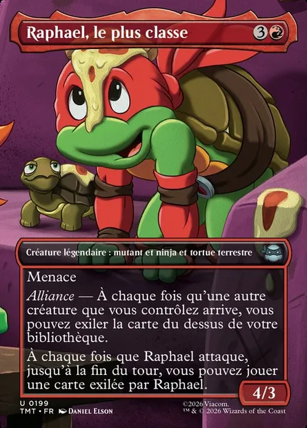 Raphael, le plus classe, carte Magic TMT 199 — extension Teenage Mutant Ninja Turtles