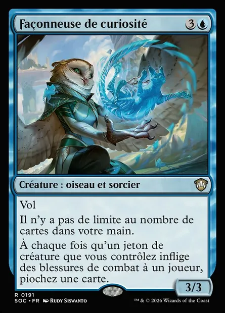 Façonneuse de curiosité, carte Magic SOC 191 — extension Secrets of Strixhaven Commander