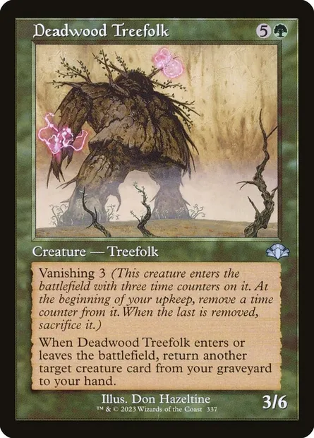 Deadwood Treefolk, Magic card DMR 337 — Dominaria Remastered set