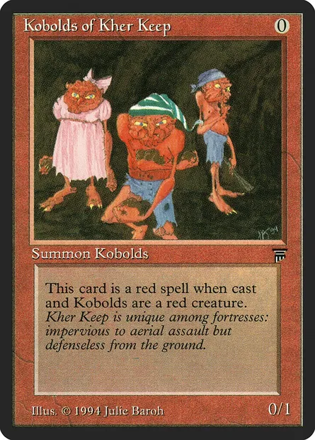 Kobolds of Kher Keep, Magic card LEG 157 — Legends set