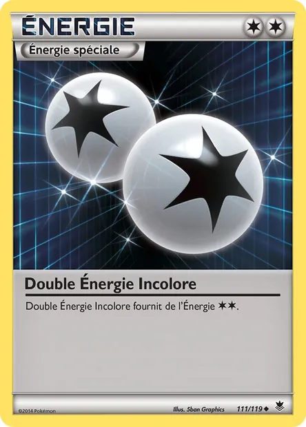 Double Énergie Incolore, carte Pokémon PHF 111 — extension Vigueur Spectrale