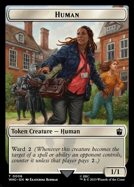 Human, carte Magic TWHO 6 — extension Doctor Who Tokens