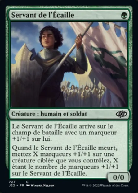 Servant de l'Écaille, carte Magic J22 727 — extension Jumpstart 2022