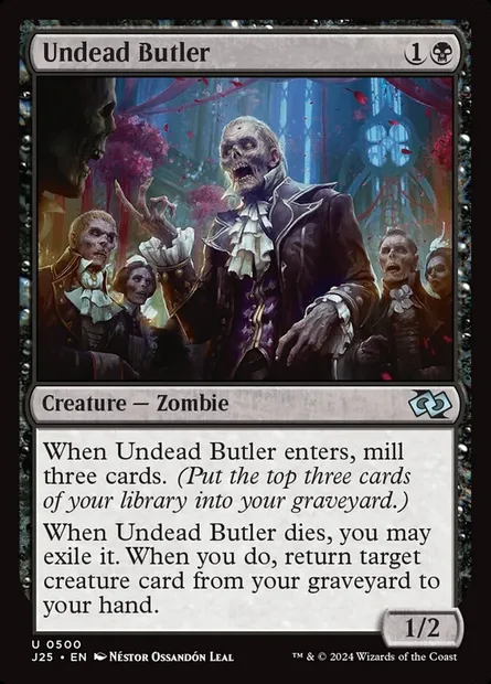 Undead Butler, Magic card J25 500 — Foundations Jumpstart set