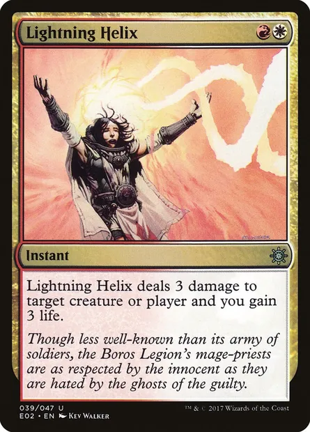 Lightning Helix, Magic card E02 39 — Explorers of Ixalan set