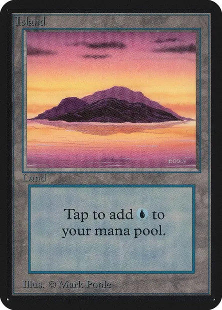 Island, Magic card LEA 288 — Limited Edition Alpha set