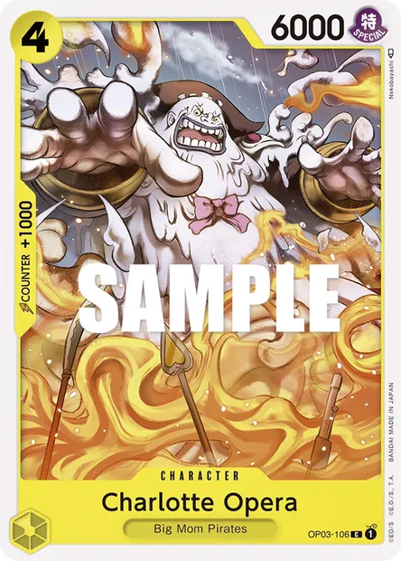 Charlotte Opera, carte One Piece OP03-106 — extension PILLARS OF STRENGTH
