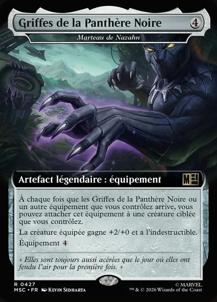 Marteau de Nazahn, carte Magic MSC 427 — extension Marvel Super Heroes Commander