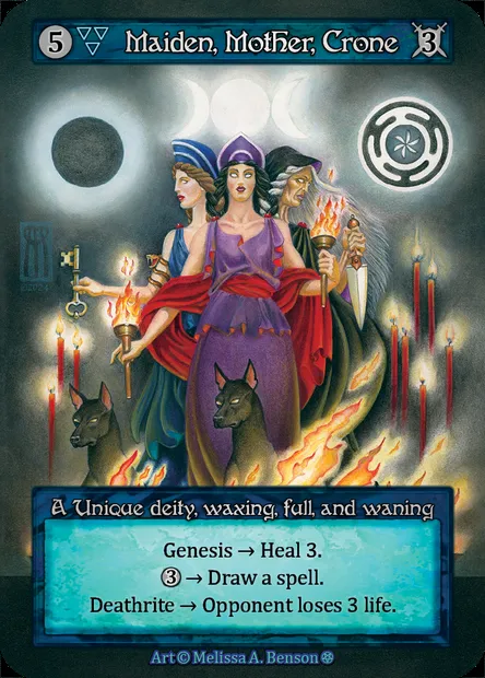 Maiden, Mother, Crone, Sorcery card GOT 118 — Gothic set