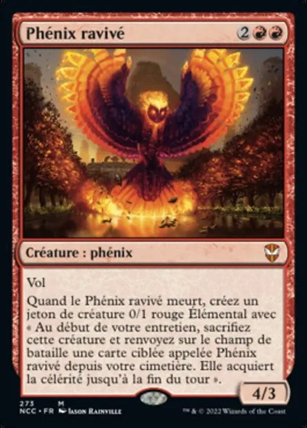 Phénix ravivé, carte Magic NCC 273 — extension New Capenna Commander
