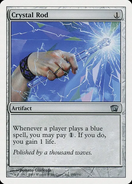 Crystal Rod, Magic card 8ED 295 — Eighth Edition set