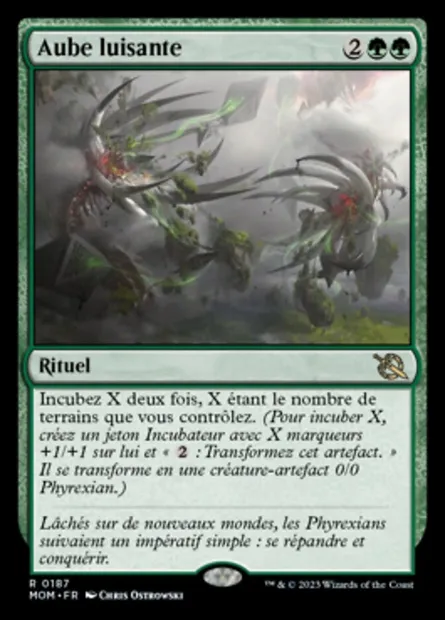 Aube luisante, carte Magic MOM 187 — extension L'invasion des machines