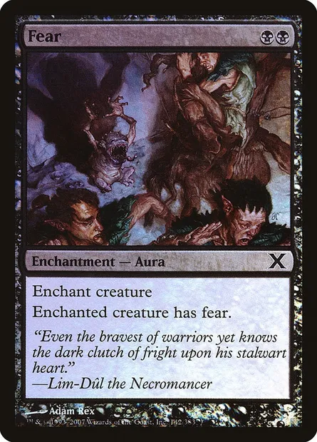 Fear, Magic card 10E 142★ — Tenth Edition set