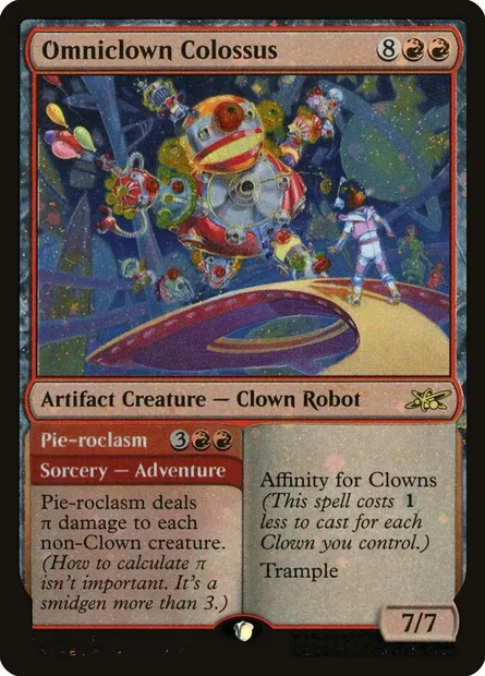 Omniclown Colossus // Pie-roclasm, Magic card UNF 402 — Unfinity set