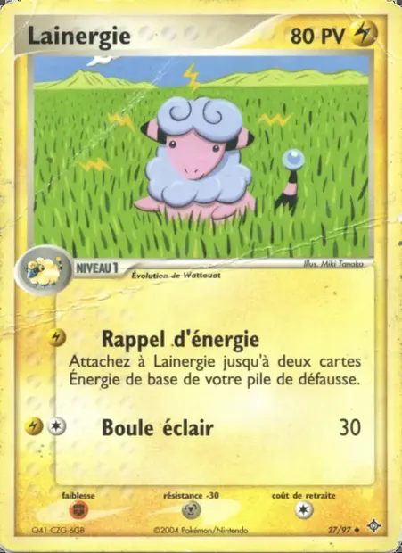 Lainergie, carte Pokémon DR 27 — extension EX Dragon