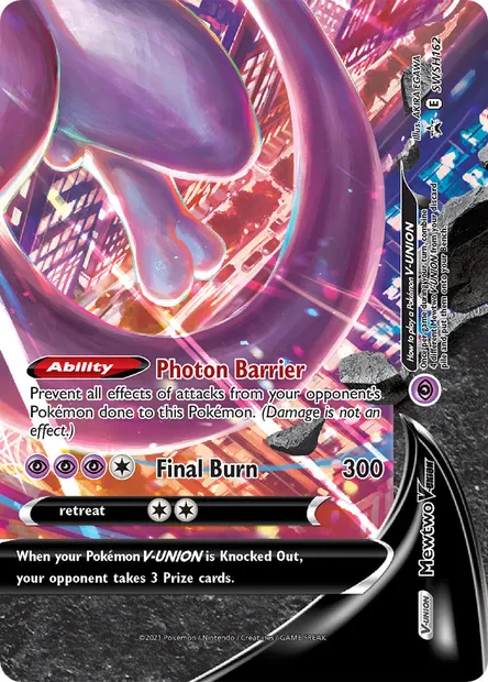 Mewtwo V-UNION, Pokémon card SWSH 162 — SWSH Black Star Promos set
