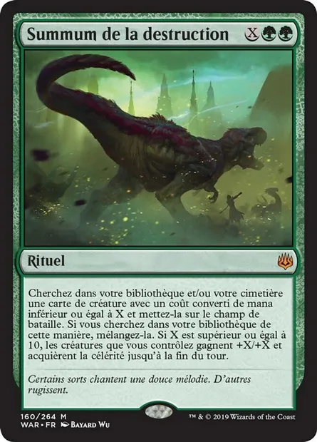 Summum de la destruction, carte Magic WAR 160 — extension La guerre des Planeswalkers