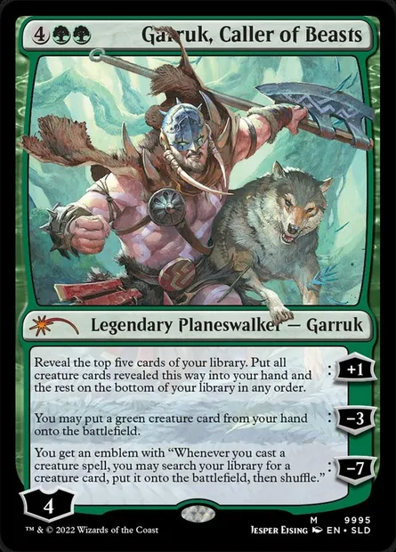 Garruk, meneur de bêtes, carte Magic SLD 9995 — extension Secret Lair Drop