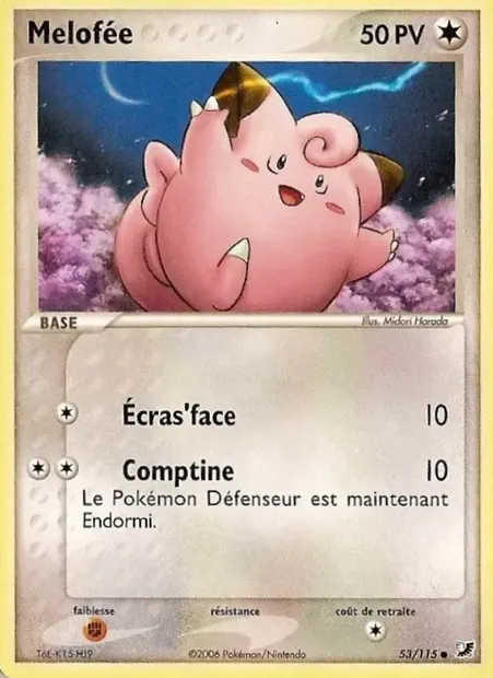 Mélofée, carte Pokémon UF 53 — extension EX Forces Cachées