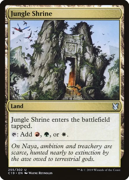 Jungle Shrine, Magic card C19 255 — Commander 2019 set