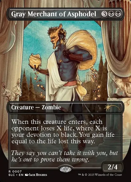 Marchand gris d'Asphodèle, carte Magic SLC 7 — extension Secret Lair Countdown